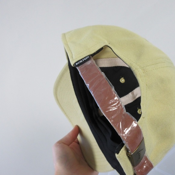 Burton Low Profile Tan Adjustable Hat Baseball Cap Logo Strapback Casual 126 - Picture 5 of 8